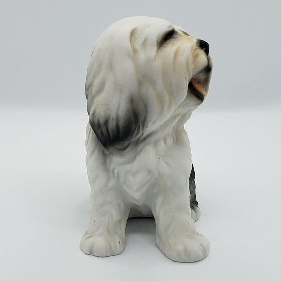 Harvey Knox Vintage English Sheepdog Bisque Figurine - Picture 3 of 5